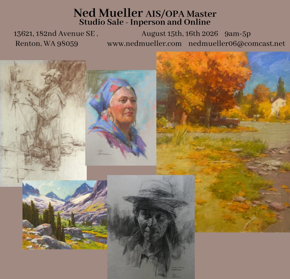 Ned Mueller-Studio Tour-In Person and Online